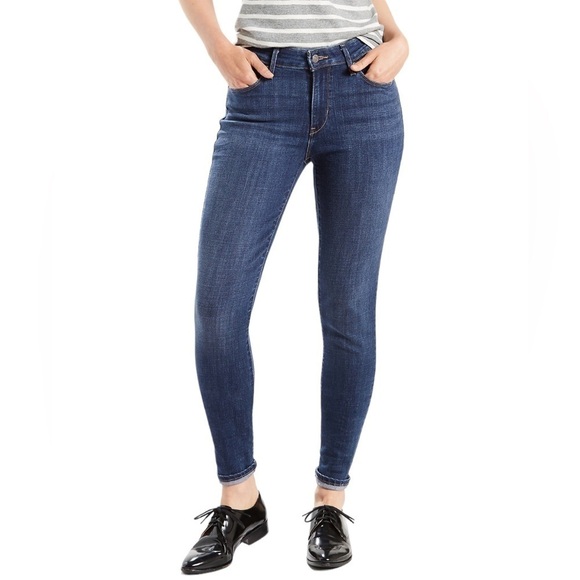 LEVI’S SKINNY JEANS SIZE 14 Egypt Made Say Mid Rise but measure high rise - Picture 1 of 12